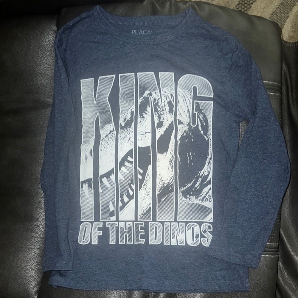 The Children's Place Blue 'King of the Dinos' Long Sleeve Tee